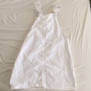 White overall skirt